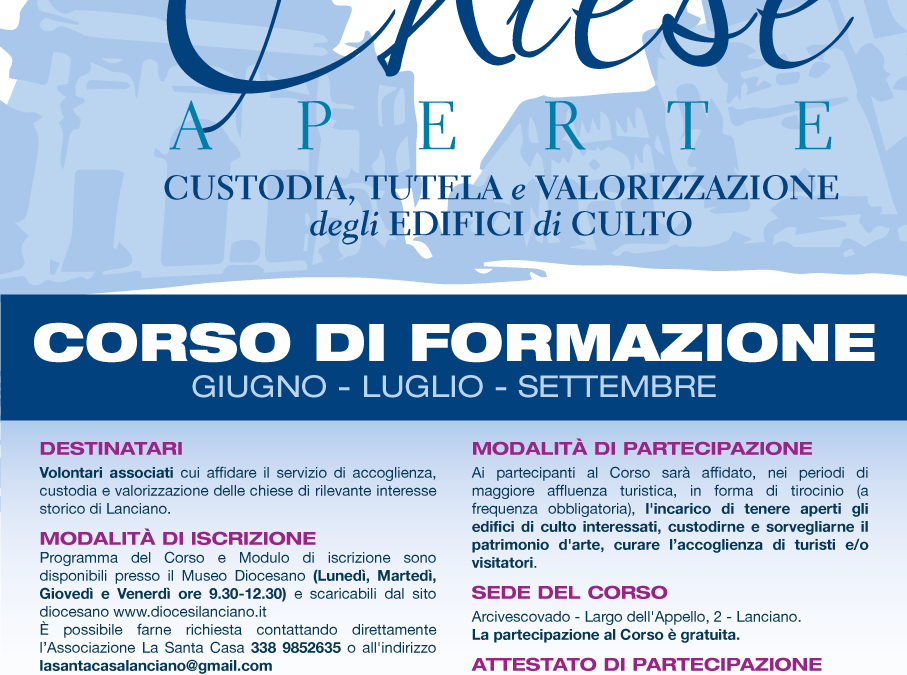 CHIESE APERTE 2019